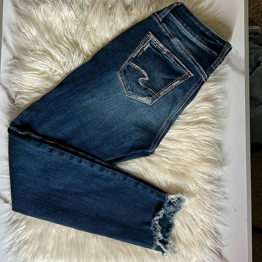 Women’s Silver Siki Skinny Blue Jeans. Size 26/29
